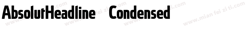 AbsolutHeadline2021 Condensed字体转换